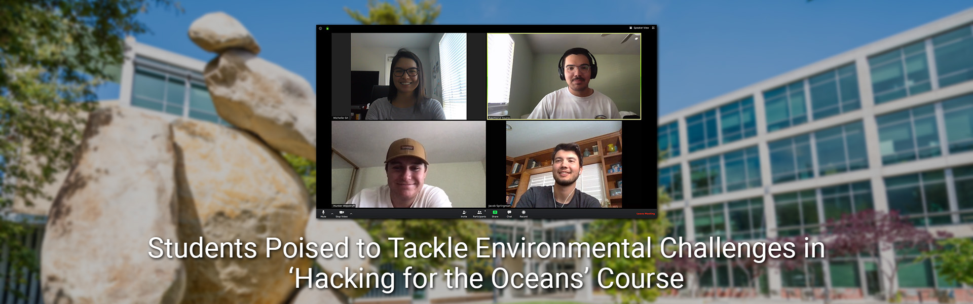 Students Poised to Tackle Environmental Challenges in 'Hacking for the Oceans' Course