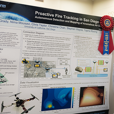 CSE Best Poster award went to the team behind &quot;Proactive Fire Tracking in San Diego County&quot;.