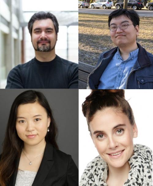 New CSE faculty members Top Row: Carlos Jensen, Tzu-Mao Li Bottom Row: Rose Yu, Kristen Vaccaro