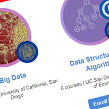 Two UC San Diego online course specializations are featured on Coursera&#039;s list of top programs in CS and data engineering.