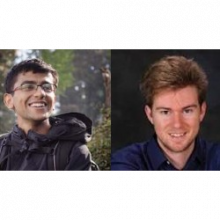 CSE Ph.D. student Paarth Neekhara (left) is one of the paper&#039;s first coauthors and worked with CSE professor Julian McAuley (right)