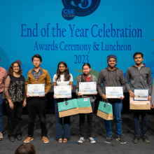 Outstanding students were honored at the year's End of the Year Celebration 