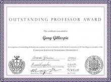 Gary Gillespie Honored for Excellence and Mentoring