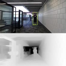 Robot perception using salient depth partitioning developed in Laurel Riek&#039;s lab in CSE.