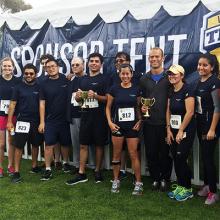CSE&#039;s Team Race Condition runners after the 2016 Triton 5K race